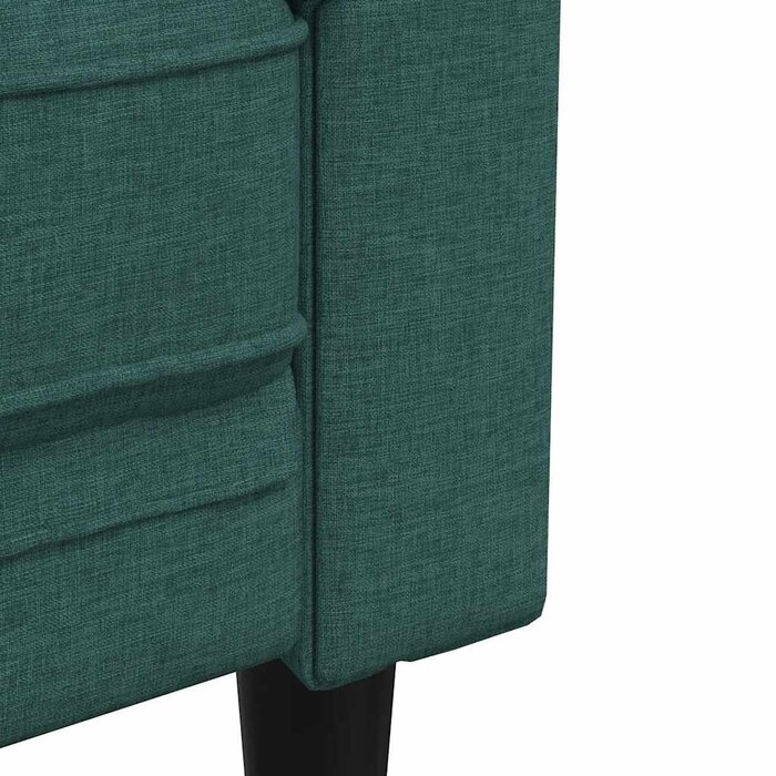 Vidaxl Canapé 2 places Chesterfield vert foncé - Jusqu'à -35% d'économie