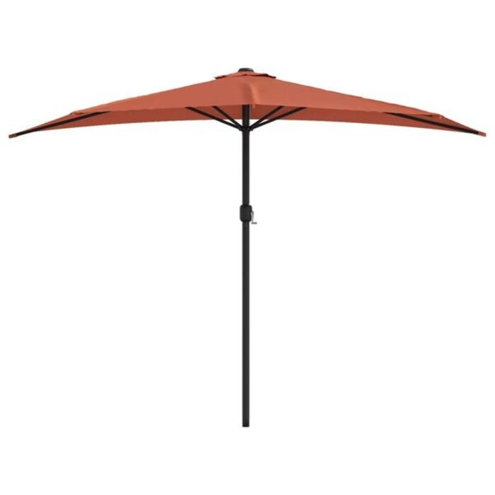 Vidaxl Parasol de balcon demi-lune Terracotta - 300 cm - Jusqu'à -33%