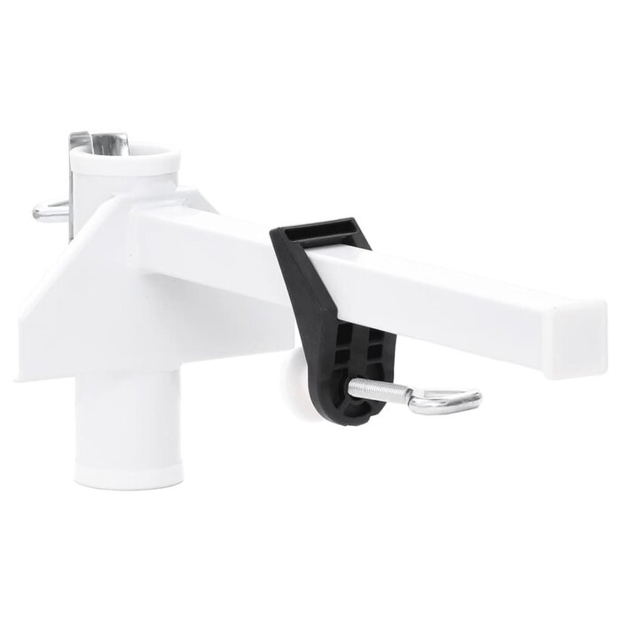 Vidaxl Support de parasol pour balcon en acier blanc - Jusqu'à -31%