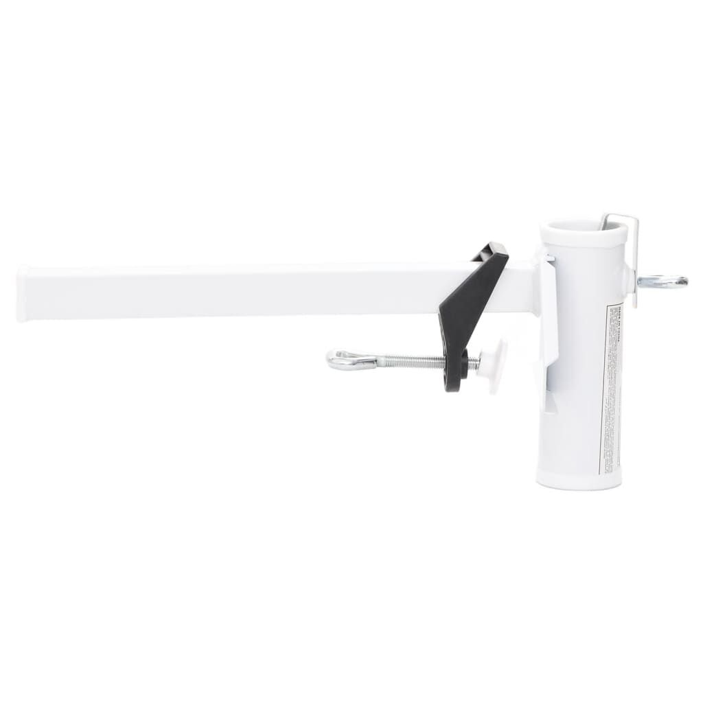 Vidaxl Support de parasol pour balcon en acier blanc - Jusqu'à -31%