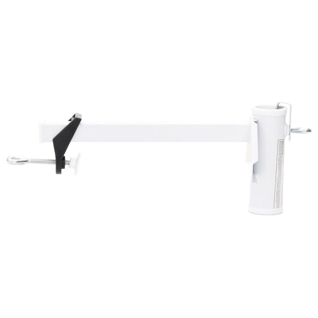 Vidaxl Support de parasol pour balcon en acier blanc - Jusqu'à -31%