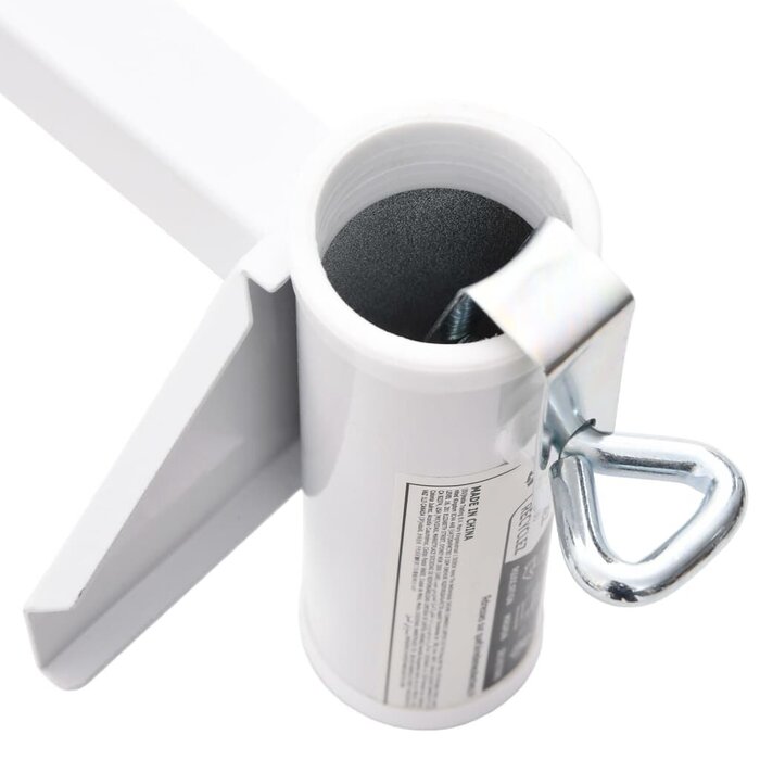 Vidaxl Support de parasol pour balcon en acier blanc - Jusqu'à -31%