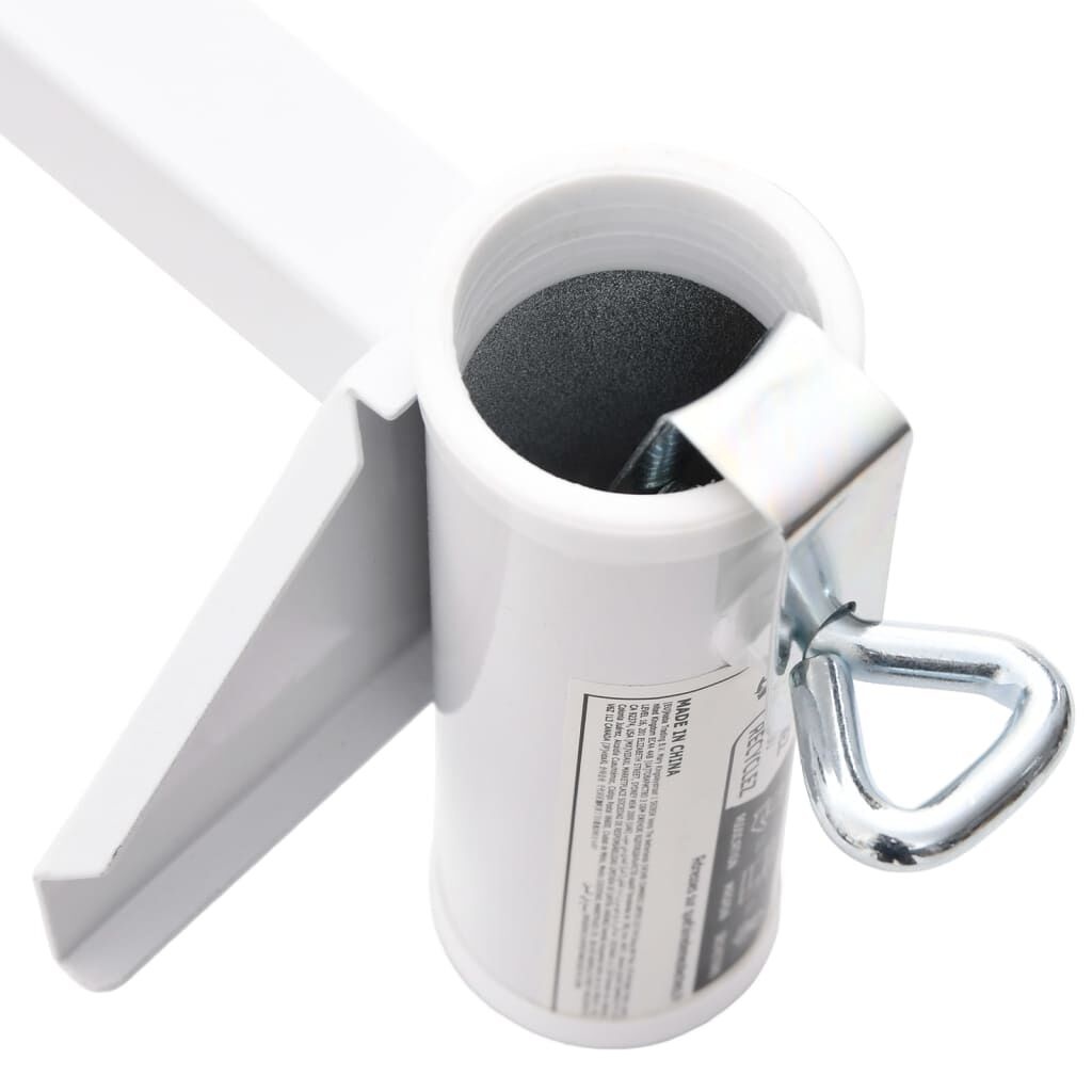Vidaxl Support de parasol pour balcon en acier blanc - Jusqu'à -31%