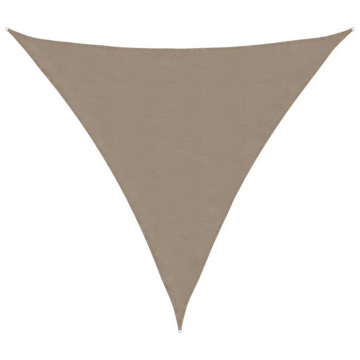 Vidaxl Voile d'ombrage triangulaire 3x3x3m Taupe - Jusqu'à -31% sur votre extérieur