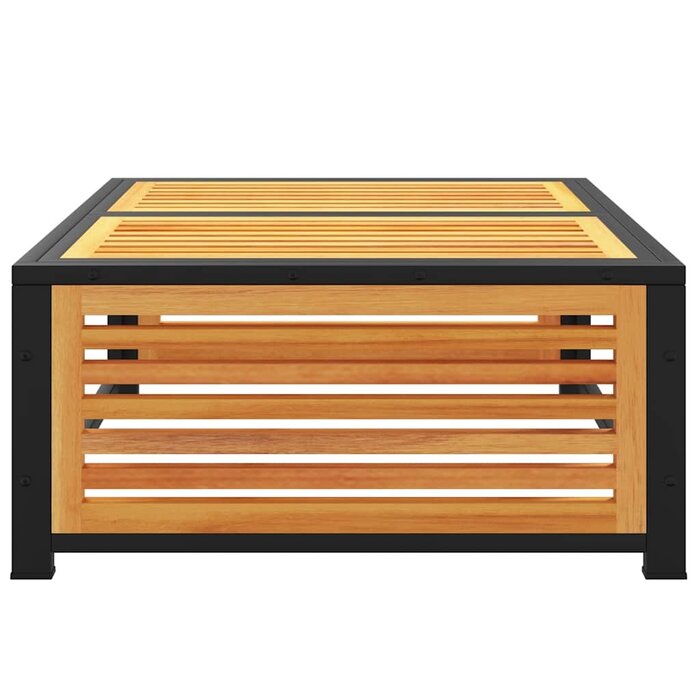 Vidaxl Table basse de jardin en acacia et acier - Jusqu'à -34% de remise