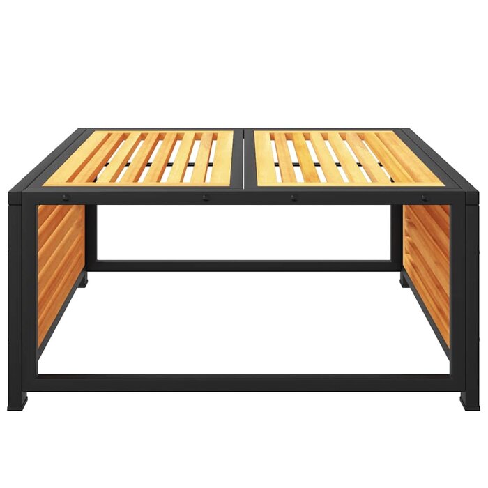 Vidaxl Table basse de jardin en acacia et acier - Jusqu'à -34% de remise