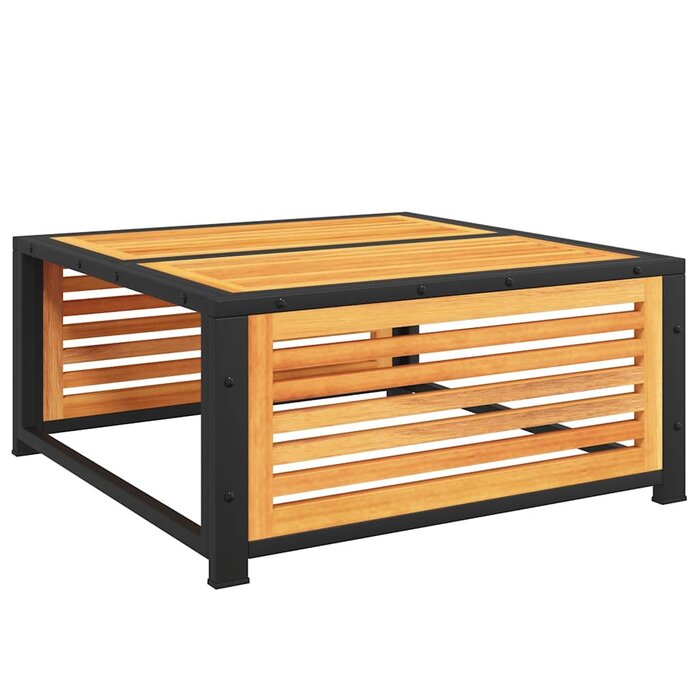 Vidaxl Table basse de jardin en acacia et acier - Jusqu'à -34% de remise