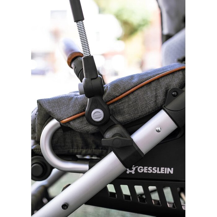 Parasol pour poussette et buggy Ø 70 cm - Gris - Jusqu'à -28%