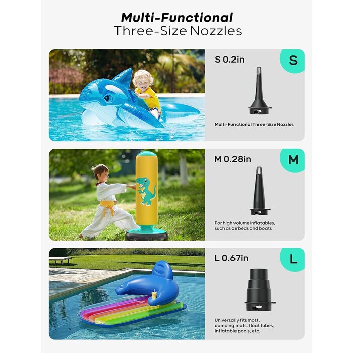 Pompe à Air Électrique Rechargeable 4000 mAh - Jusqu'à -27%