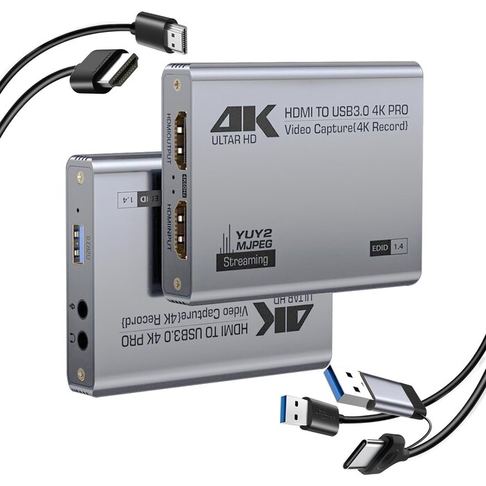 Carte de Capture Vidéo 4K vers 1080P 60FPS - Jusqu'à 27% de remise
