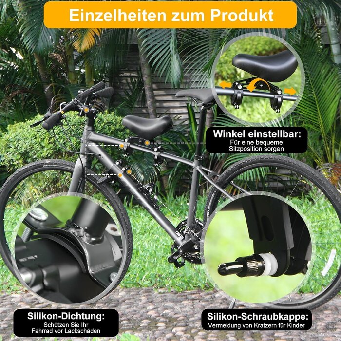 Siège enfant avant pour vélo - Réglable et sécurisé - Jusqu'à 28% de remise