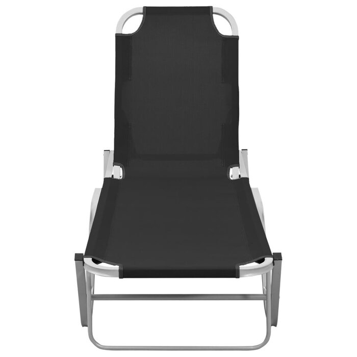 Vidaxl Bain de soleil aluminium et textilène - 190 cm - Jusqu'à -35%