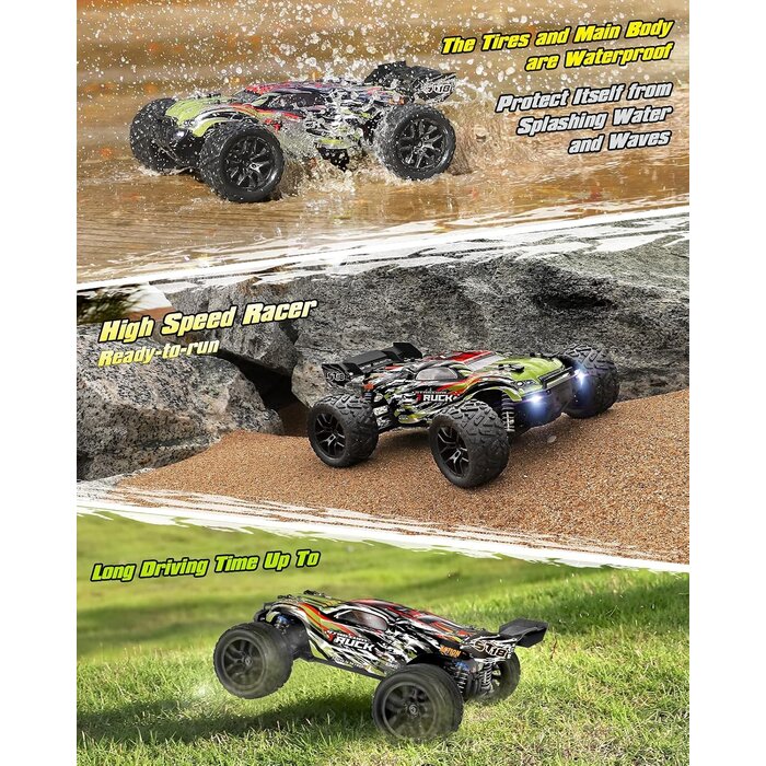Camion RC Tout-Terrain 4WD 36 km/h - Remise jusqu'à 29%