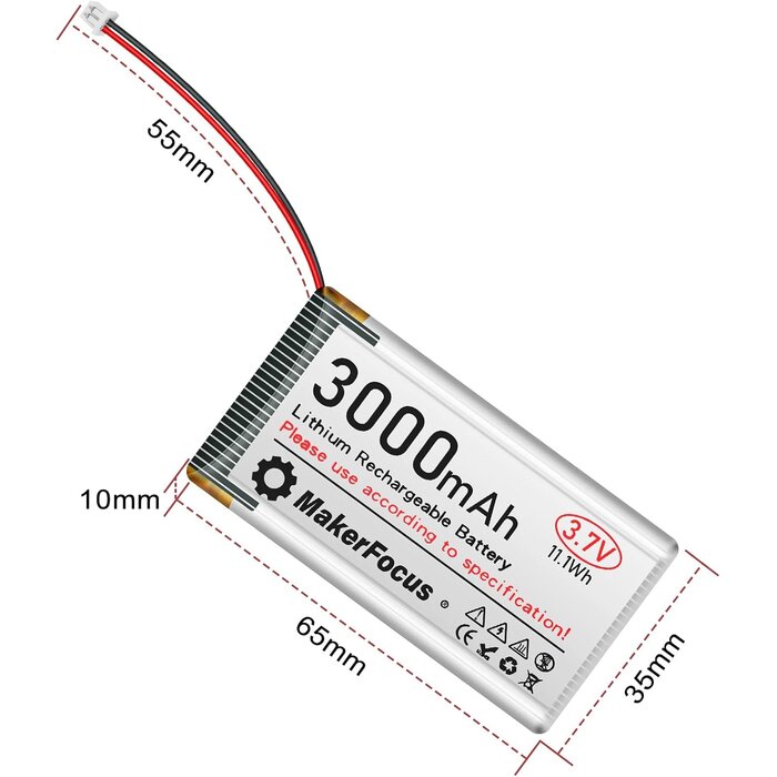 Lot de 2 Batteries Li-Po 3,7V 3000mAh pour ESP32 - Jusqu'à -54%