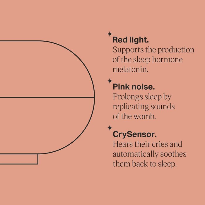 Tommee Tippee Aide au sommeil pour bébé : lumière rouge et bruit rose - Jusqu'à -33%