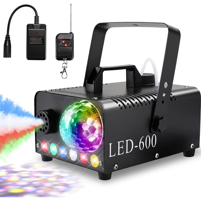 Machine à fumée 600W avec effets disco LED - Jusqu'à 29% de réduction