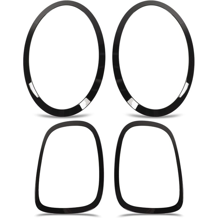 Kit entourages phares noir brillant pour Mini (2014+) - Jusqu'à 33% de remise