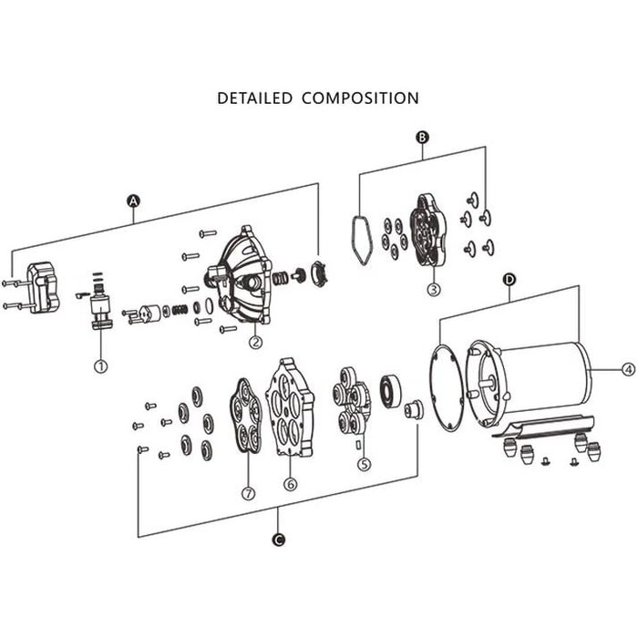 Pompe à eau 12V 5.5 GPM 60 PSI pour camping-car et bateau - Jusqu'à -34%