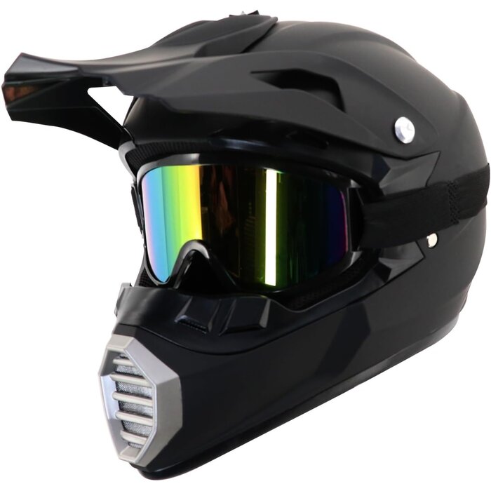 Casque de Motocross Intégral - Noir - Taille L - Jusqu'à -33%