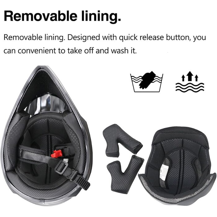 Casque de Motocross Intégral - Noir - Taille L - Jusqu'à -33%