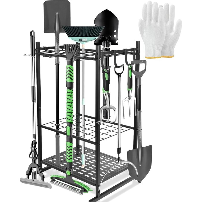 Support Rangement Outils de Jardin - 35 Compartiments - Jusqu'à -28%