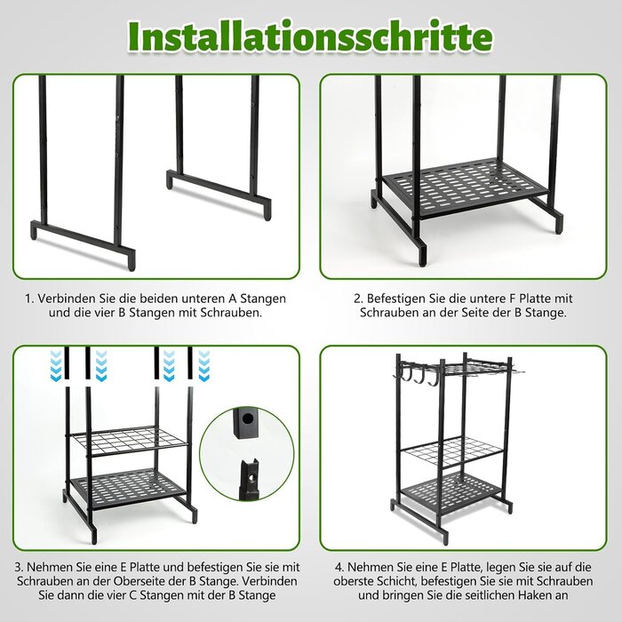 Support Rangement Outils de Jardin - 35 Compartiments - Jusqu'à -28%
