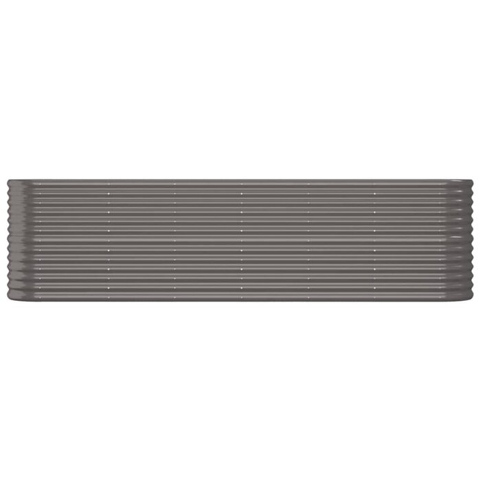 Vidaxl Jardinière surélevée ovale acier gris 260cm - Jusqu'à -33%