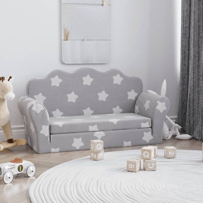 Vidaxl Canapé-lit 2 places enfant motif étoiles - Jusqu'à 33% de remise