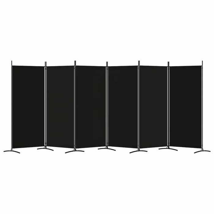 Paravent 6 panneaux 520x180 cm Noir - Jusqu'à -34%