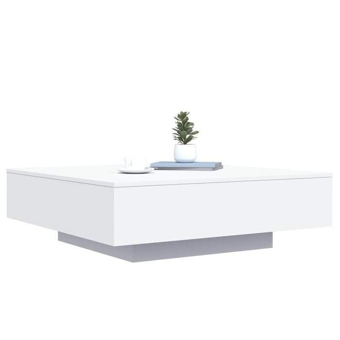 Vidaxl Table basse moderne avec LED 100x100cm - Jusqu'à -71%