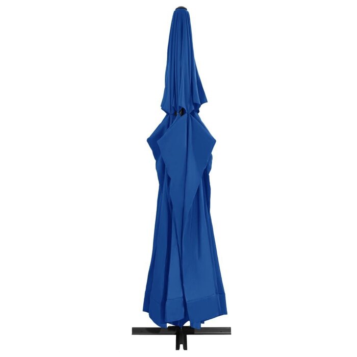 Vidaxl Parasol double XXL 500 cm bleu azur - Jusqu'à -35% sur l'outlet