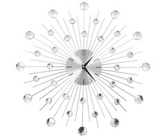 Vidaxl Horloge murale design 50 cm en aluminium argenté - Jusqu'à -65%