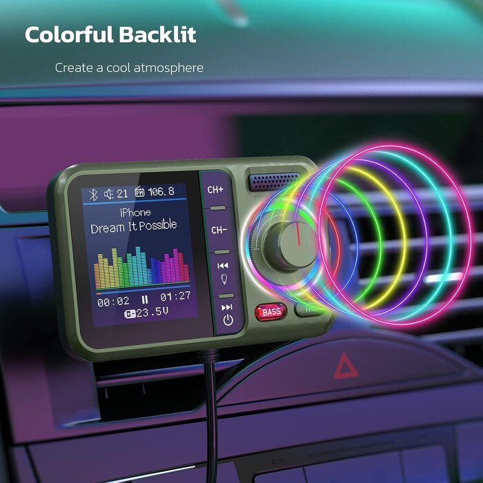 Transmetteur FM Bluetooth 5.0 avec chargeur rapide - Jusqu'à 31% de réduction