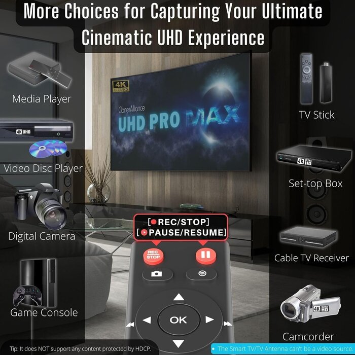 Enregistreur vidéo 4K autonome : capturez en haute définition (jusqu'à -35%)