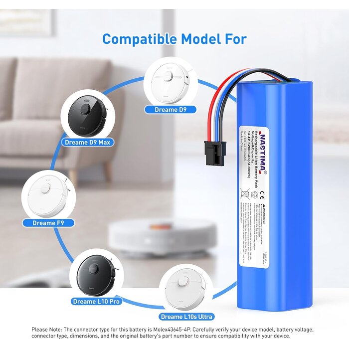 Batterie Robot Aspirateur 5200 mAh - Jusqu'à 28% de remise