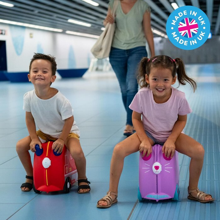 Valise enfant porteur camion de pompiers - 18L - Jusqu'à 34% de remise
