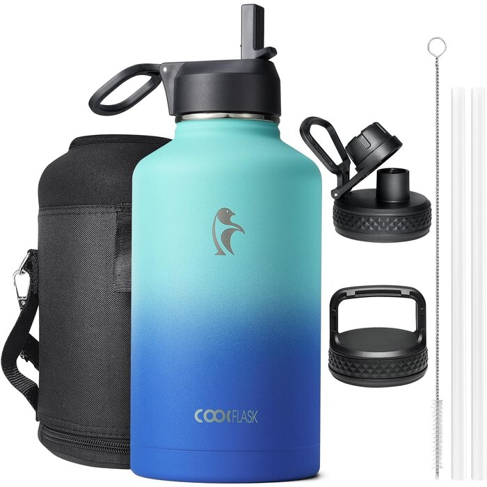 Bouteille isotherme 2L inox - Bleu dégradé - Jusqu'à -33% sur l'outlet