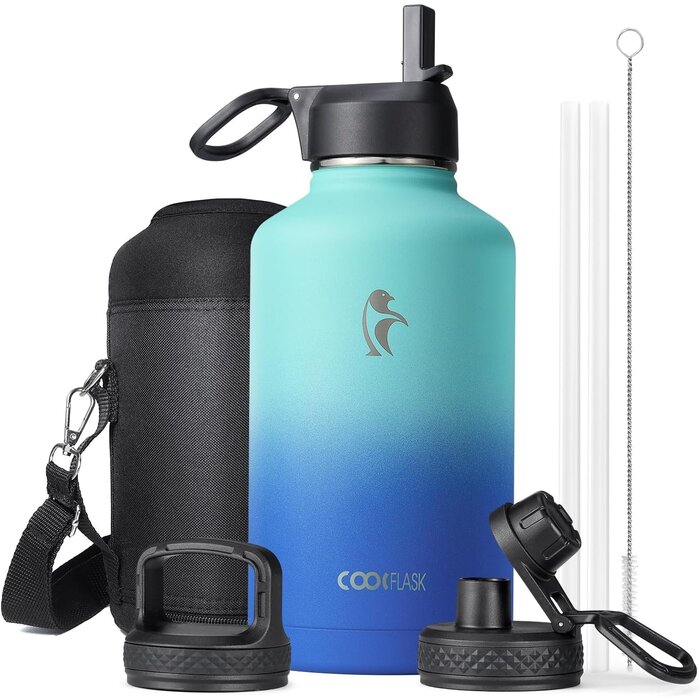 Bouteille isotherme 2L inox - Bleu dégradé - Jusqu'à -33% sur l'outlet
