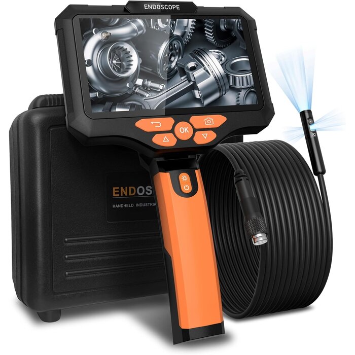 Endoscope Triple Objectif 10M, Écran 5" HD, IP67 - Jusqu'à -29%