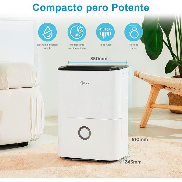 Déshumidificateur 20L - Jusqu'à 36% de remise - Pour pièces jusqu'à 37m²
