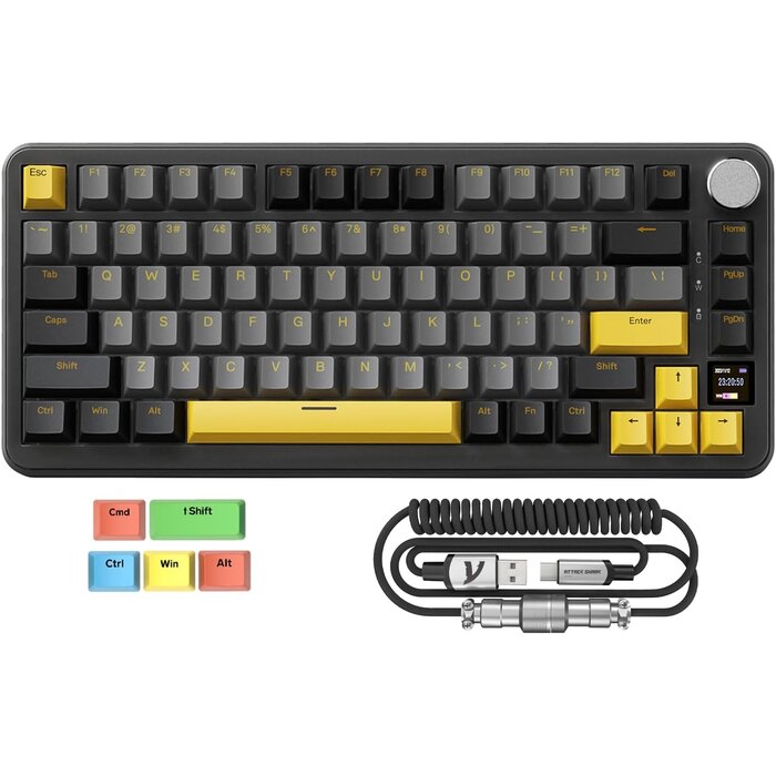 Clavier mécanique gamer 75% hot-swappable avec écran TFT - Jusqu'à 29% de remise