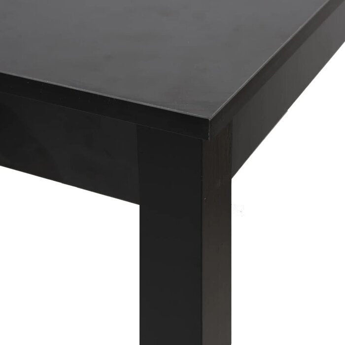 Vidaxl Table de bar carrée en MDF noir - Jusqu'à 34% de réduction