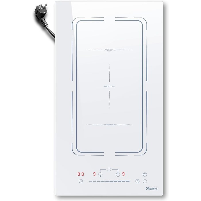 Plaque Induction 30 cm 2 Zones - Blanche - Jusqu'à -34% sur le prix neuf
