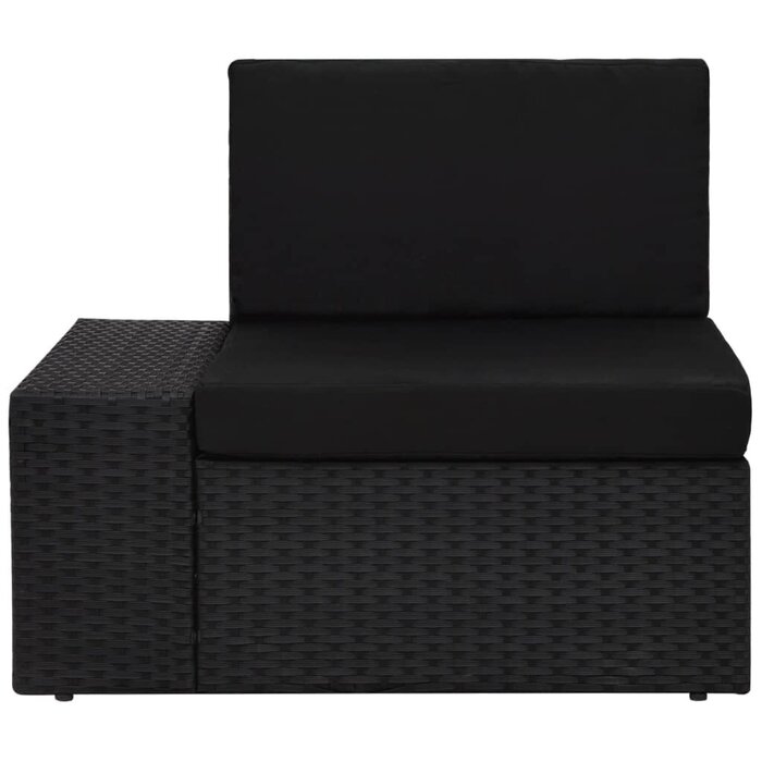 Vidaxl Salon de jardin 3 pièces en rotin noir - Jusqu'à 35% de remise