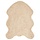 Tapis fausse fourrure beige 80x120cm - Jusqu'à -26%