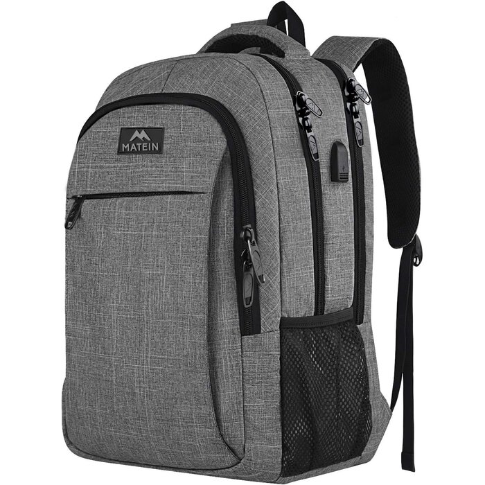 Sac à dos ordinateur 15,6 pouces antivol - 32L - Gris - Jusqu'à -27%