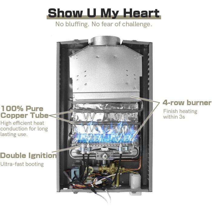 Chauffe-eau instantané gaz 12 L/min - Jusqu'à 35% de remise