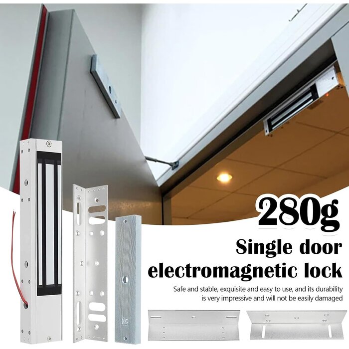 Ventouse Électromagnétique 12V 280kg - Jusqu'à -29% sur votre accès sécurisé