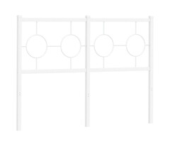 Vidaxl Tête de lit classique en acier blanc 120 cm - Jusqu'à -63%