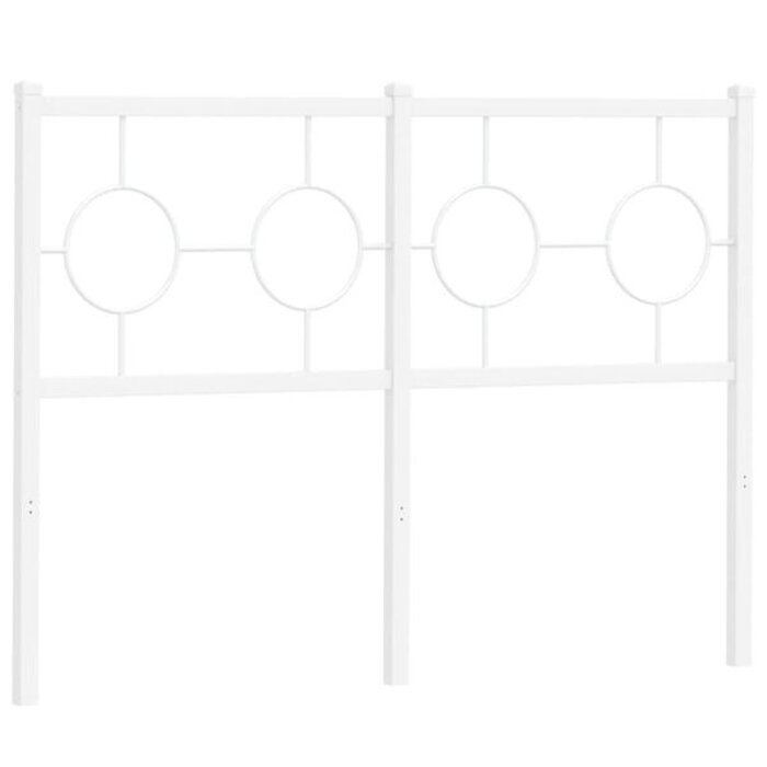 Vidaxl Tête de lit classique acier blanc 120 cm - Jusqu'à -69%